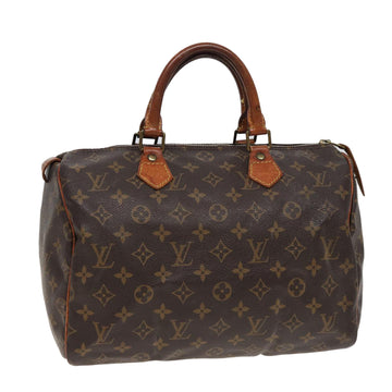 LOUIS VUITTON Monogram Speedy 30 Hand Bag M41526 LV Auth 80456