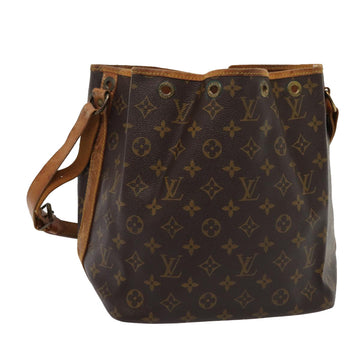 LOUIS VUITTON Monogram Petit Noe Shoulder Bag M42226 LV Auth 80466