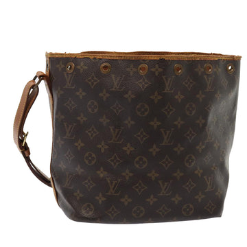 LOUIS VUITTON Monogram Petit Noe Shoulder Bag M42226 LV Auth 80471