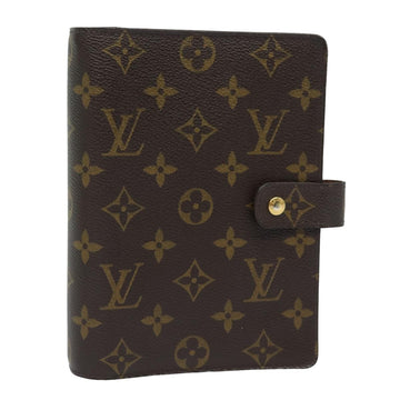 LOUIS VUITTON Monogram Agenda MM Day Planner Cover R20105 LV Auth 80505