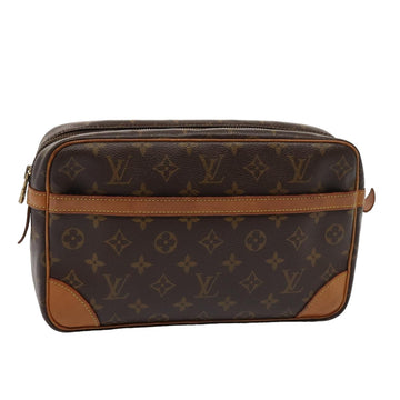 LOUIS VUITTON Monogram Compiegne 28 Clutch Bag M51845 LV Auth 80514