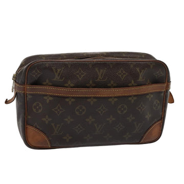 LOUIS VUITTON Monogram Compiegne 28 Clutch Bag M51845 LV Auth 80515