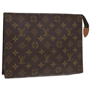 LOUIS VUITTON Monogram Poche Toilette 26 Pouch M47542 LV Auth 80587