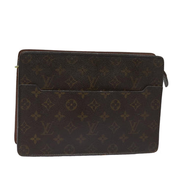 LOUIS VUITTON Monogram Pochette Homme Clutch Bag M51795 LV Auth 80648