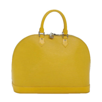 LOUIS VUITTON Epi Alma GM Hand Bag Yellow Citron M40629 LV Auth 80655