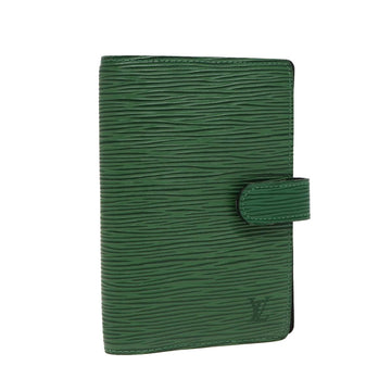 LOUIS VUITTON Epi Agenda PM Day Planner Cover Green R20054 LV Auth 80671