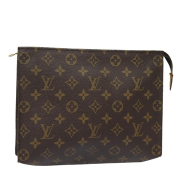 LOUIS VUITTON Monogram Poche Toilette 26 Pouch M47542 LV Auth 80673