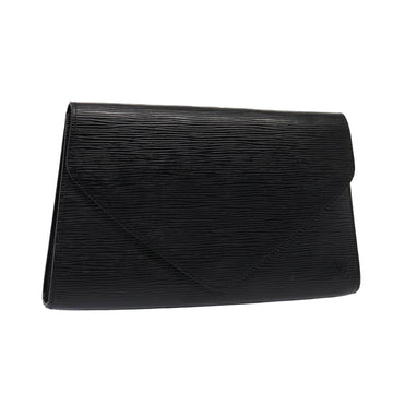 LOUIS VUITTON Epi Art Deco Clutch Bag Black M52632 LV Auth 80725