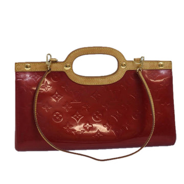 LOUIS VUITTON Monogram Vernis Roxbury Drive Hand Bag 2way Red M91987 Auth 80734