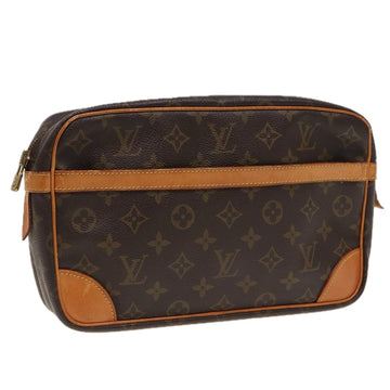 LOUIS VUITTON Monogram Compiegne 28 Clutch Bag M51845 LV Auth 80752