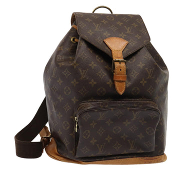 LOUIS VUITTON Monogram Montsouris GM Backpack M51135 LV Auth 80775