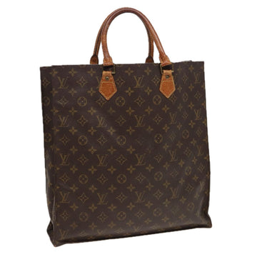 LOUIS VUITTON Monogram Sac Plat Hand Bag M51140 LV Auth 80781