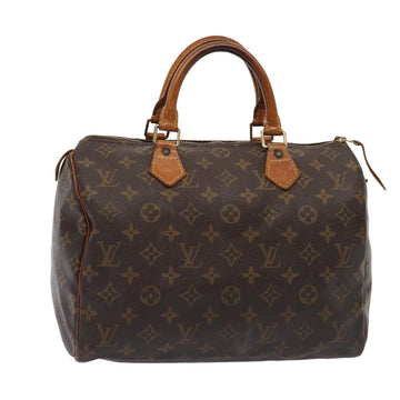 LOUIS VUITTON Monogram Speedy 30 Hand Bag M41526 LV Auth 80784