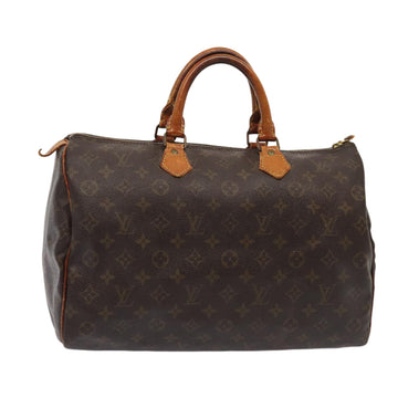 LOUIS VUITTON Monogram Speedy 35 Hand Bag M41524 LV Auth 80789