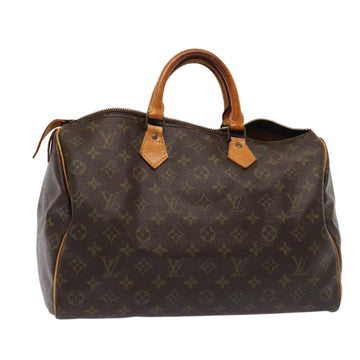 LOUIS VUITTON Monogram Speedy 35 Hand Bag M41524 LV Auth 80791