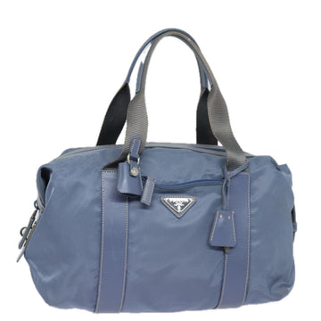 PRADA Hand Bag Nylon Blue Auth 80868