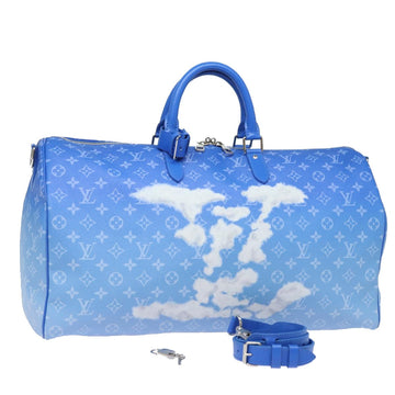 LOUIS VUITTON Monogram Clouds Keepall Bandouliere 50 Bag M45428 LV Auth 80910A