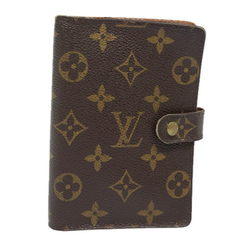 LOUIS VUITTON Monogram Agenda PM Day Planner Cover R20005 LV Auth 80993