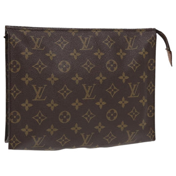 LOUIS VUITTON Monogram Poche Toilette 26 Pouch M47542 LV Auth 81035