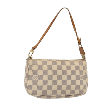 LOUIS VUITTON Damier Azur Pochette Accessoires Pouch N51986 LV Auth 81074