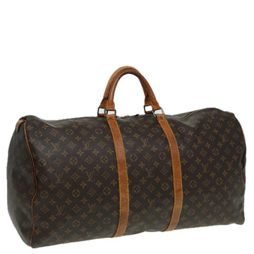 LOUIS VUITTON Monogram Keepall 60 Boston Bag M41422 LV Auth 81091