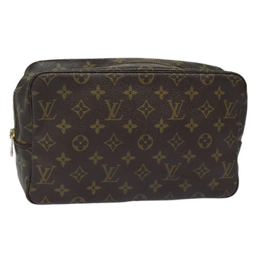 LOUIS VUITTON Monogram Trousse Toilette 28 Clutch Bag M47522 LV Auth 81095