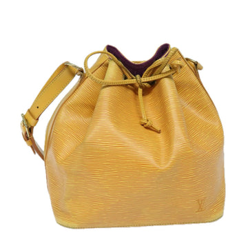 LOUIS VUITTON Epi Petit Noe Shoulder Bag Tassili Yellow M44109 LV Auth 81111