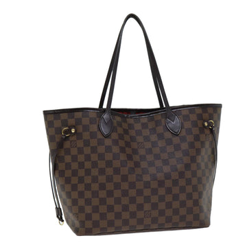 LOUIS VUITTON Damier Ebene Neverfull MM Tote Bag N51105 LV Auth 81115