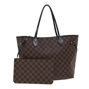 LOUIS VUITTON Damier Ebene Neverfull MM Tote Bag N51105 LV Auth 81122