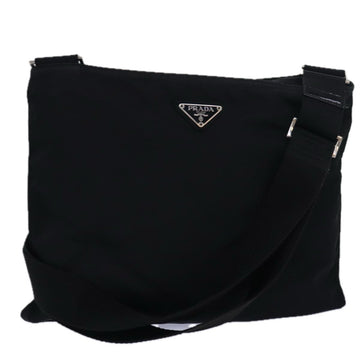 PRADA Shoulder Bag Nylon Black Auth 81137