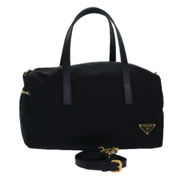 PRADA Hand Bag Nylon 2way Black BL0567 Auth 81141