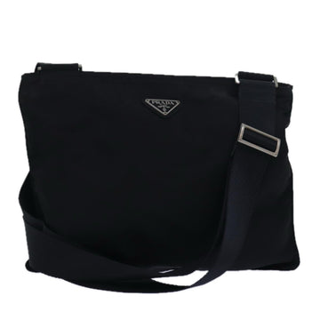 PRADA Shoulder Bag Nylon Black Auth 81146