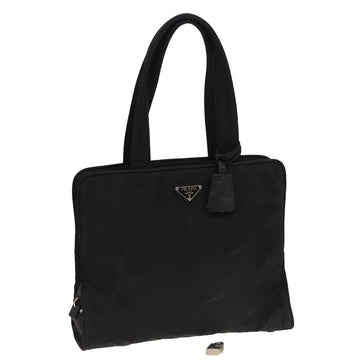 PRADA Tote Bag Nylon Black Auth 81168