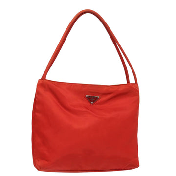 PRADA Tote Bag Nylon Red Auth 81176