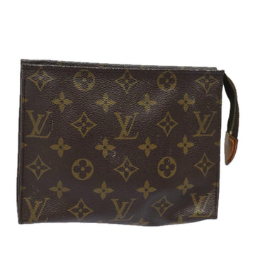 LOUIS VUITTON Monogram Poche Toilette 19 Pouch M47544 LV Auth 81211