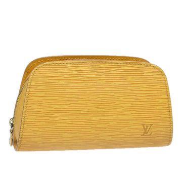 LOUIS VUITTON Epi Dauphine PM Pouch Yellow M48449 LV Auth 81224