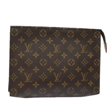 LOUIS VUITTON Monogram Poche Toilette 26 Pouch M47542 LV Auth 81230