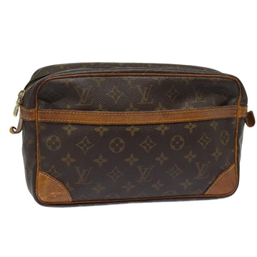 LOUIS VUITTON Monogram Compiegne 28 Clutch Bag M51845 LV Auth 81234