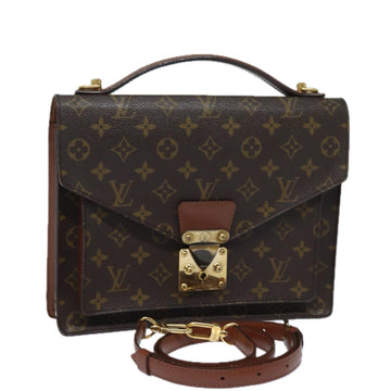 LOUIS VUITTON Monogram Monceau 28 Hand Bag 2way M51185 LV Auth 81238