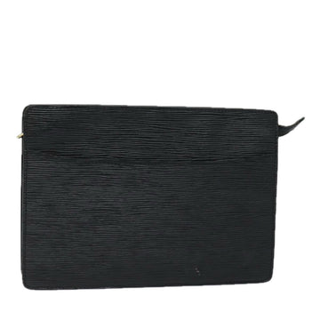 LOUIS VUITTON Epi Pochette Homme Clutch Bag Black Noir M52522 LV Auth 81255