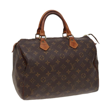 LOUIS VUITTON Monogram Speedy 30 Hand Bag M41526 LV Auth 81279