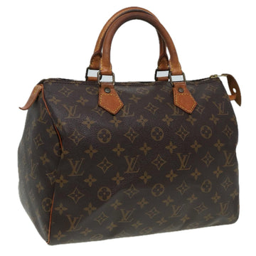 LOUIS VUITTON Monogram Speedy 30 Hand Bag M41526 LV Auth 81281