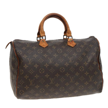 LOUIS VUITTON Monogram Speedy 35 Hand Bag M41524 LV Auth 81282