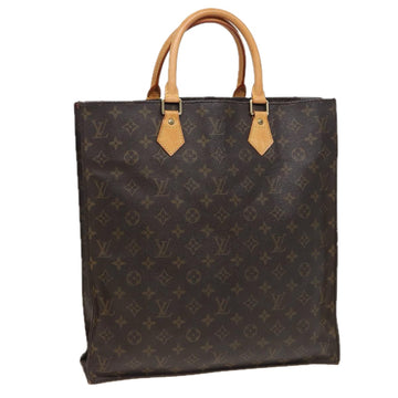 LOUIS VUITTON Monogram Sac Plat Hand Bag M51140 LV Auth 81294