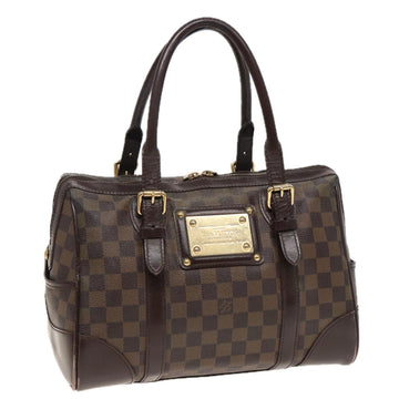 LOUIS VUITTON Damier Ebene Berkeley Hand Bag N52000 LV Auth 81302