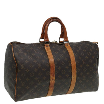 LOUIS VUITTON Monogram Keepall 45 Boston Bag M41428 LV Auth 81305