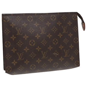 LOUIS VUITTON Monogram Poche Toilette 26 Pouch M47542 LV Auth 81341