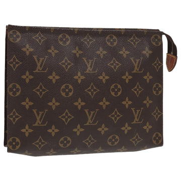 LOUIS VUITTON Monogram Poche Toilette 26 Pouch M47542 LV Auth 81348