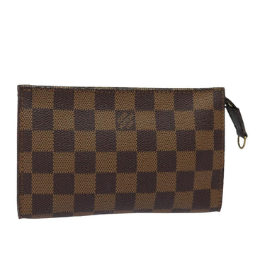 LOUIS VUITTON Damier Ebene Marais Pouch LV Auth 81353