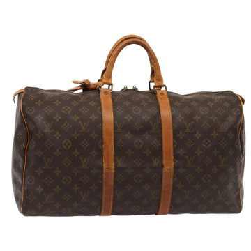 LOUIS VUITTON Monogram Keepall 50 Boston Bag M41426 LV Auth 81378